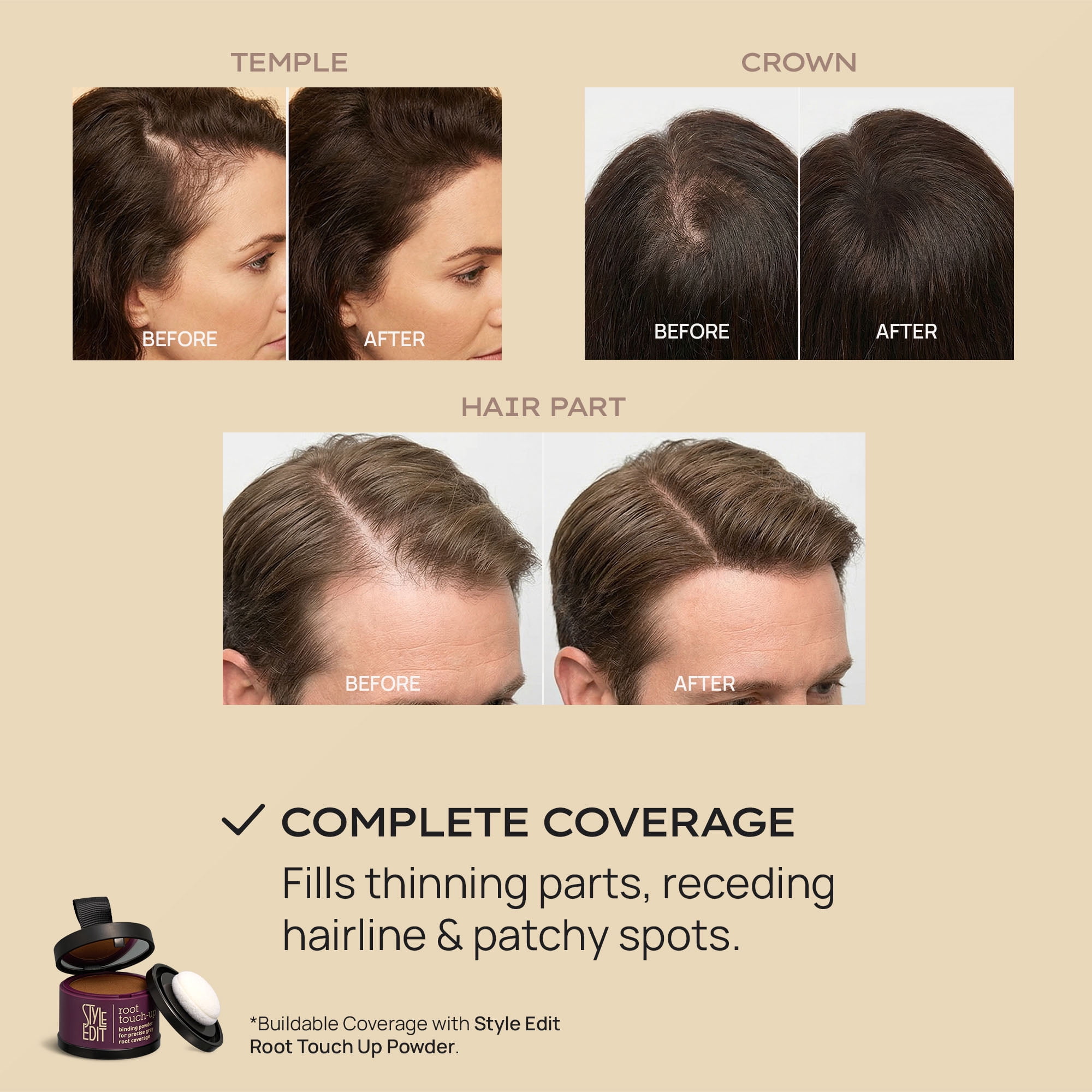 Style Edit Hair Building Fiber Black