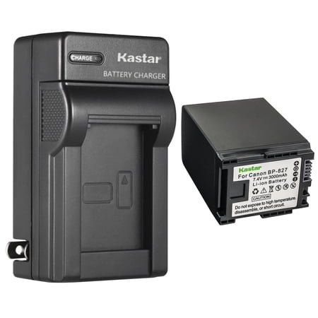 Kastar 1-Pack Battery and AC Wall Charger Replacement for Canon VIXIA HF M30 HFM30 VIXIA HF M31 HFM31 VIXIA HF M32 HFM32 VIXIA HF M36 HFM36 VIXIA HF M300 HFM300 VIXIA HF M301 HFM301 Camera