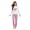 Purple, variant on Eternatastic Women's Ribbed Pajama Set 2 Piece Long Sleeve Crewneck Top with Cute Heart Embroidery & Straight Leg Pants Lounging L Burgundy