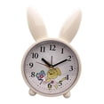 thumbnail image 4 of Nordic Style Cute Rabbit Deer Shaped Alarm Alarm Clock Animal Clock for Bedroom Yellow Rabbit, 4 of 8