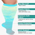 thumbnail image 3 of SUTENGDA 2 Packs Plus Size Compression Socks Wide Calf For Women & Men 20-30 mmhg - Large Size Knee High Support Stockings For Medical XXL, 3 of 6