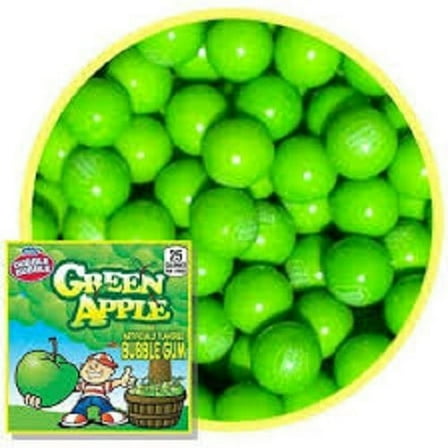 GREEN APPLE 3LBS DUBBLE BUBBLE GUMBALLS