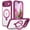 Rose, variant on Dteck MagSafe Clear Case for iPhone Air (2025) with Screen Protector, Shockproof Adjustable Kickstand Transparent Back Protective Phone Cover, Darkpurple