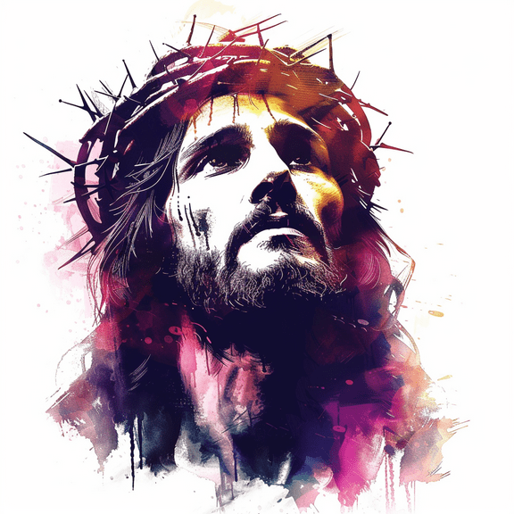 Crown of Thorns Jesus Car Sticker – Christian Vinyl Decal for Car, Truck, Laptop or Wall – Religious Jesus Christ Art for Vehicles – Faith Jesus Window Cling – Bible Inspired Auto Decor