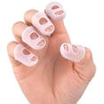 thumbnail image 4 of Guitar Finger Cots, Guitar Finger Cover Sleeves Versatile Gentle Transparent 30pcs Silicone with  Holes for Training, 4 of 8