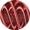 thumbnail image 1 of Ahgly Company Indoor Round Patterned Grapefruit Red Area Rugs, 5' Round, 1 of 6