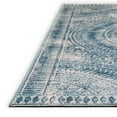 thumbnail image 4 of Yuma Indoor/Outdoor Blue Farmhouse Medallion 5' x 7'6" Non-Skid Area Rug, 4 of 9