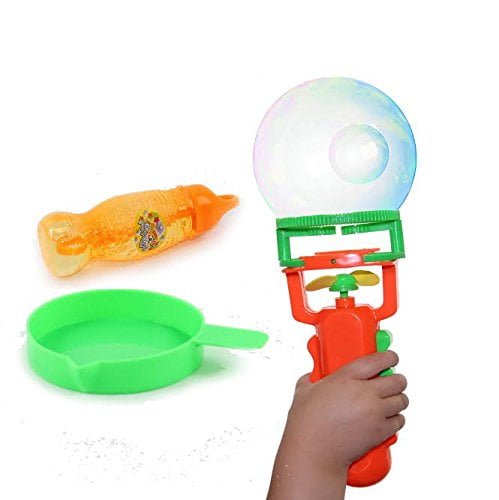 Dazzling Toys Kids Fan Bubble Blower With Bubble Solution