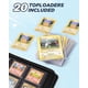 thumbnail image 2 of Álbum para Cartas Coleccionables Relaehih con 9 Bolsillos y Toploaders, con Cerradura, Rosa, 2 of 7