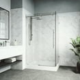thumbnail image 6 of VIGO Elan E-Class 36 in. L x 48 in. W x 82 in. H Frameless Sliding Shower Enclosure Kit in Stainless Steel with Clear Glass, 6 of 11