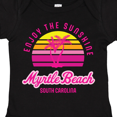 thumbnail image 4 of Inktastic Summer Enjoy the Sunshine Myrtle Beach South Carolina Pink Boys or Girls Baby Bodysuit, 4 of 5