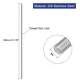 thumbnail image 2 of Uxcell 3Pack M6 x 350mm 1mm Pitch 304 Stainless Steel Fully Threaded Rod Bar Studs, 2 of 6