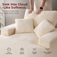 thumbnail image 5 of KeepCharm 68" Oversized Chaise Lounge Chair Indoor, Corduroy Boneless Couch with Pillows, Deep Seat Reading Chair, Cloud Sleeper Sofa for Living Room Bedroom, 5 of 10