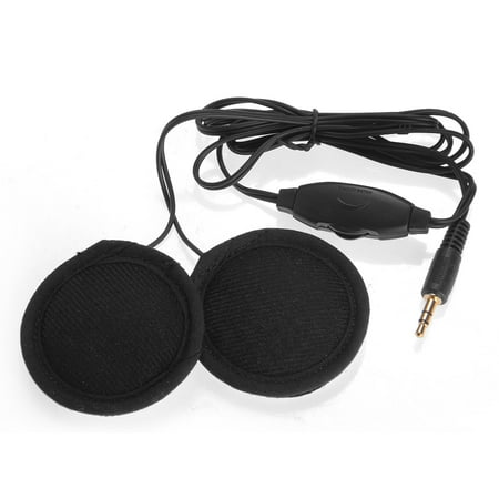 - Motorcycle Helmet Headphones Headset with Volume Control 3.5mm Jack Soft Padded