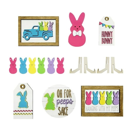 

Tie Tray Wooden And Metal Easter Tray Ornament Rabbit Farmhouse Ornament Tray Ornament