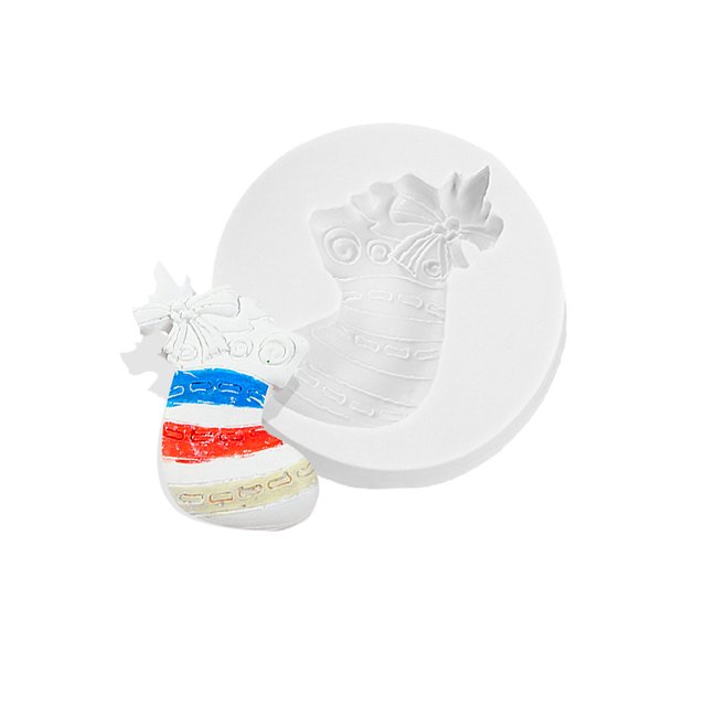Yuarrent Moldes para galletas Molde en relieve Decoración Fondant Fundición Die Aniversario Herramientas y accesorios para hornear calcetines de navidad 07 Yuarrent HA061362-14B