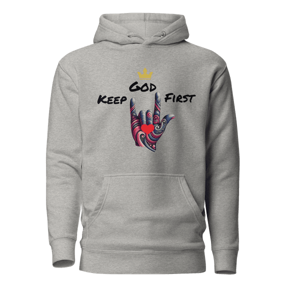 Unisex Keep God First Hoodie – Bold and Inspirational