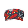 thumbnail image 3 of Balery Fire Sign Sport Wear Athletic Visor Sun Sports Visor Hat Visor Adjustable Cap for Women and Men (One Size), 3 of 8