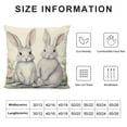 thumbnail image 5 of COMIO  Easter Rabbits Throw Pillow Case Cushion Cover Spring Home Decoration, 5 of 5