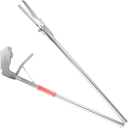 BESTYASH Snake Traps That Work Snake Tong Clip Silver for Catching Snakes 1Pcs