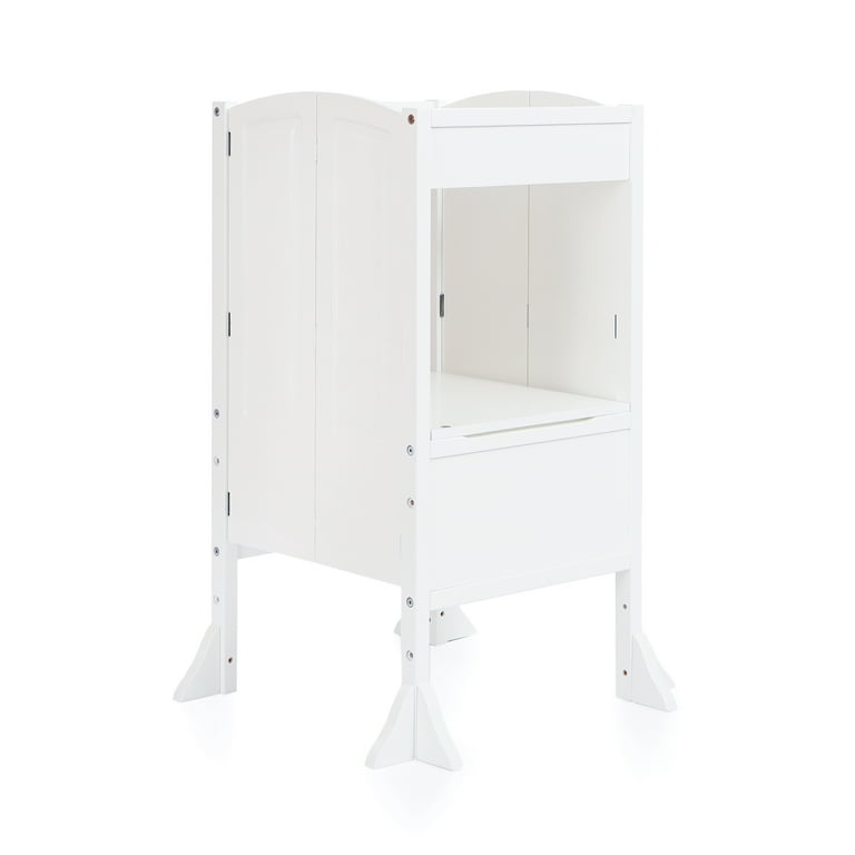 Heartwood Kitchen Helper White with Keepers and Non slip Mat Walmart