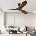 thumbnail image 6 of Bright Corners  Vintage Ceiling Fan with Remote Control, Dark (Set of 2), 6 of 8
