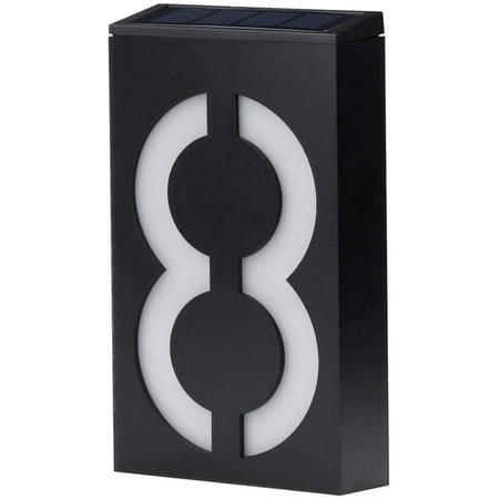 

Fongwan Solar House Number Light LED Illuminated Outdoor Address Plaque Solar Powered Address Sign for Home Yard Street