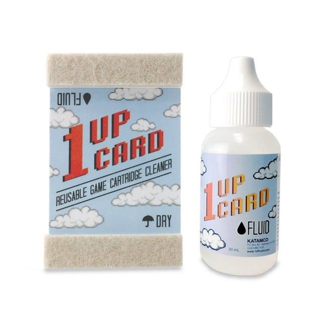 1UPcard Kit de limpieza de cartuchos de videojuegos retro universal