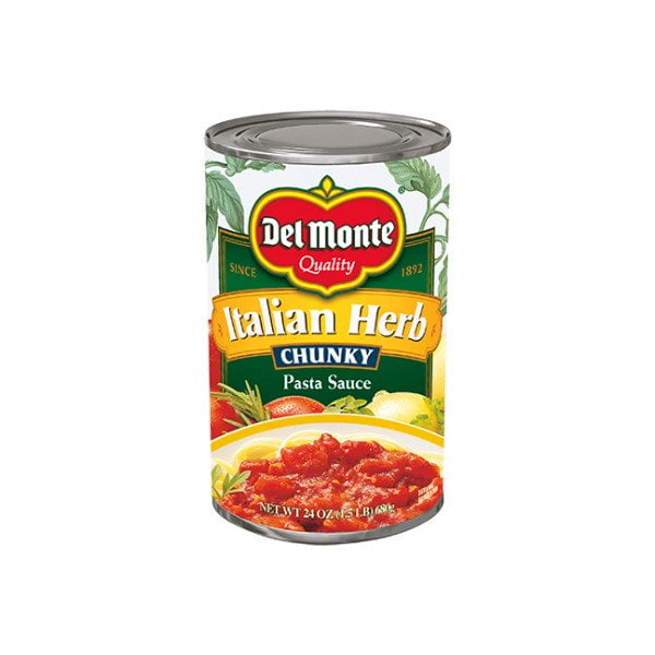 Del Monte Dm Chunky Italian Herb Spaghetti Sauce Walmart Com Walmart Com