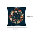 thumbnail image 2 of Nkmbld Christmas Pillow Covers Navy Blue Christmas Pillow Cases, Super Soft and Comfortable Pillows Cover for Living Room Bedroom Sofa Couch, Blue, 2 of 8