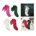 thumbnail image 2 of Christmas Stockings Candy Bag Bows Christmas Socks For Fireplaces Home Office Party Decorations, 2 of 8