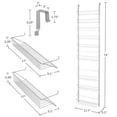 thumbnail image 6 of Home-Complete 9-Tier Over Door Organizer with Adjustable Shelves, Platinum, 6 of 6