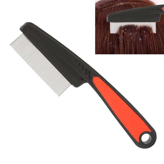 LYUMO ANGGREK Lice Nit Removal Hair Comb,Lice Comb,Stainless Steel Fine Tooth Comb Lice Comb Professional Head Lice Nit Removal Hair Comb