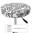 thumbnail image 4 of Fotbe Hand Drawn Snake Stool Covers Round,Waterproof Round Bar Stool Covers Bar Chair Covers Washable Stool Cushion Slipcover for 12-14 Inch Chair-13 inch, 4 of 7