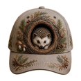thumbnail image 2 of Dalang Christmas Printed Baseball Cap for Adults Adjustable Breathable Cotton Hat with Hedgehog Animal Motif for Winter Holiday Parties Outdoor Casual Daily Wear, 2 of 7