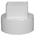thumbnail image 1 of Genova Products 4in. White Downspout Adapter  RW207, 1 of 1