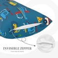 thumbnail image 5 of Daiia Transportations with Buildings Bedding Waterproof Pillow Protector Zippered Queen – Bed Bug Proof Pillow Encasement-14"x20", 5 of 9