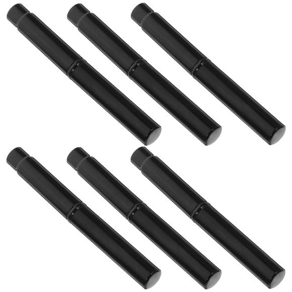 unbranded 6Ud Cepillo Para Pestañas Y Negro Con Mango Corto Ideal Para Viaje Y Aplicación Precisa