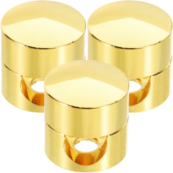 MOVTOTOP Porte-Câbles en Aluminium Doré pour la Maison avec Gestion Sécurisée des Câbles et Fixation Haute Résistance 3 Pcs