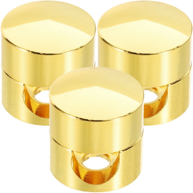 MOVTOTOP Golden Aluminum Cable Holder for Home with Secure Cable Management and High-Strength Fixation 3pcs