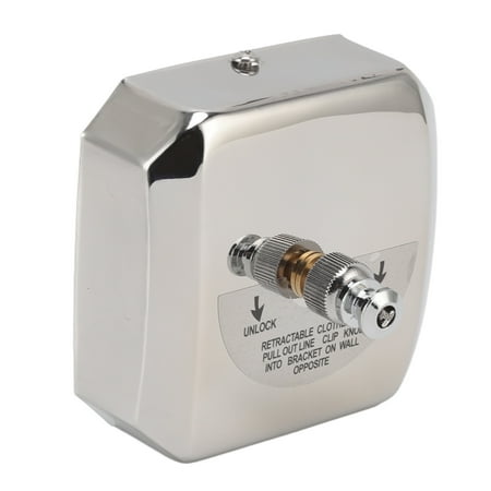 

Retractable Clothesline Black Finish Clothes Drying Line For Courtyards 2.8M