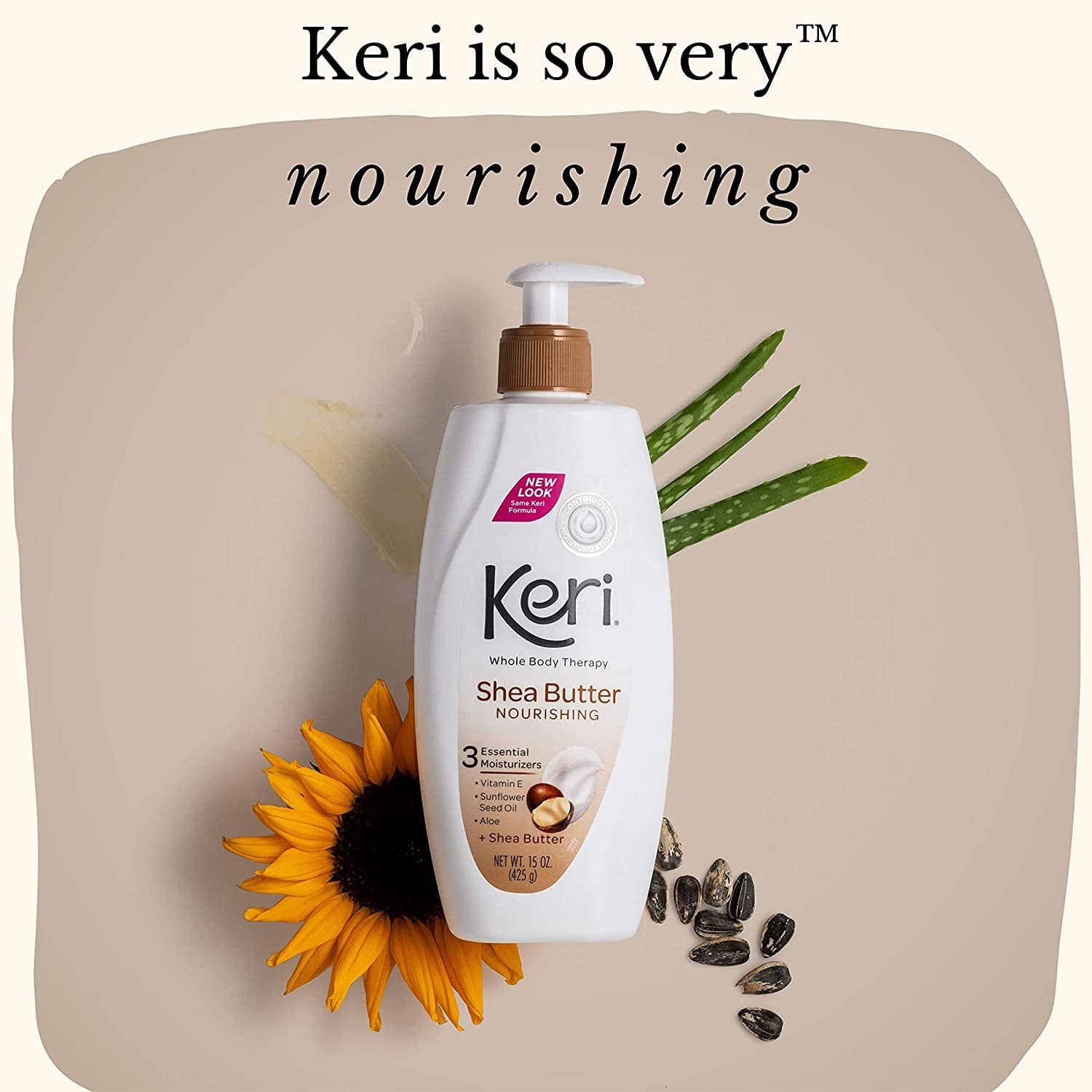 Keri Whole Body Therapy Nourishing Shea Butter Lotion 15 oz
