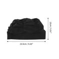 thumbnail image 4 of Unique Bargains 1 Pc Pleated Style  Swim Cap 5.91"x9.25" Black, 4 of 6