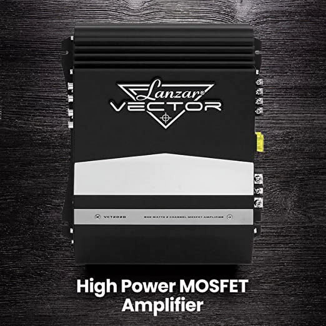 Lanzar Car Stereo Amplifier 36W High Power 2-Channel Audio Sound Auto Small Speaker Amp Box