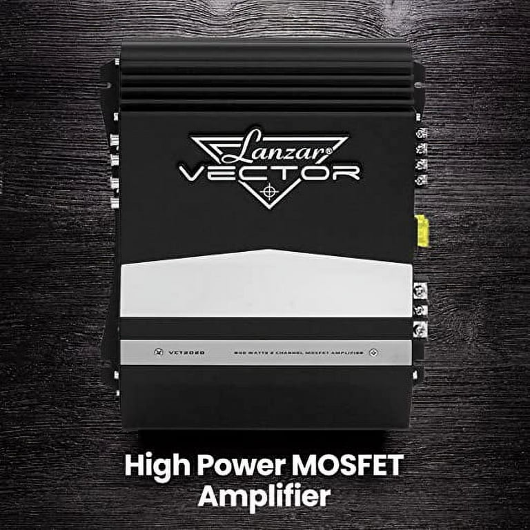 Lanzar Car Stereo Amplifier 36W High Power 2-Channel Audio Sound