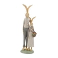 thumbnail image 2 of Resina Estatua de la familia Family Bunny para ventana Sill Bonsai Decor Stfel Papá e hija, 2 of 8