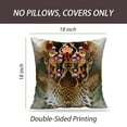 thumbnail image 2 of LALILO Throw Pillow Covers Flower Leopard Animal Leopard Jewelry Cushion Cover 18" x 18", 2 Pack, 2 of 6