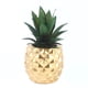 thumbnail image 1 of Decoración de plantas suculentas falsas de piña en maceta, decoración de mesa de cocina para el hogar, oficina, piña falsa (dorado) TUNC Sencillez, 1 of 5