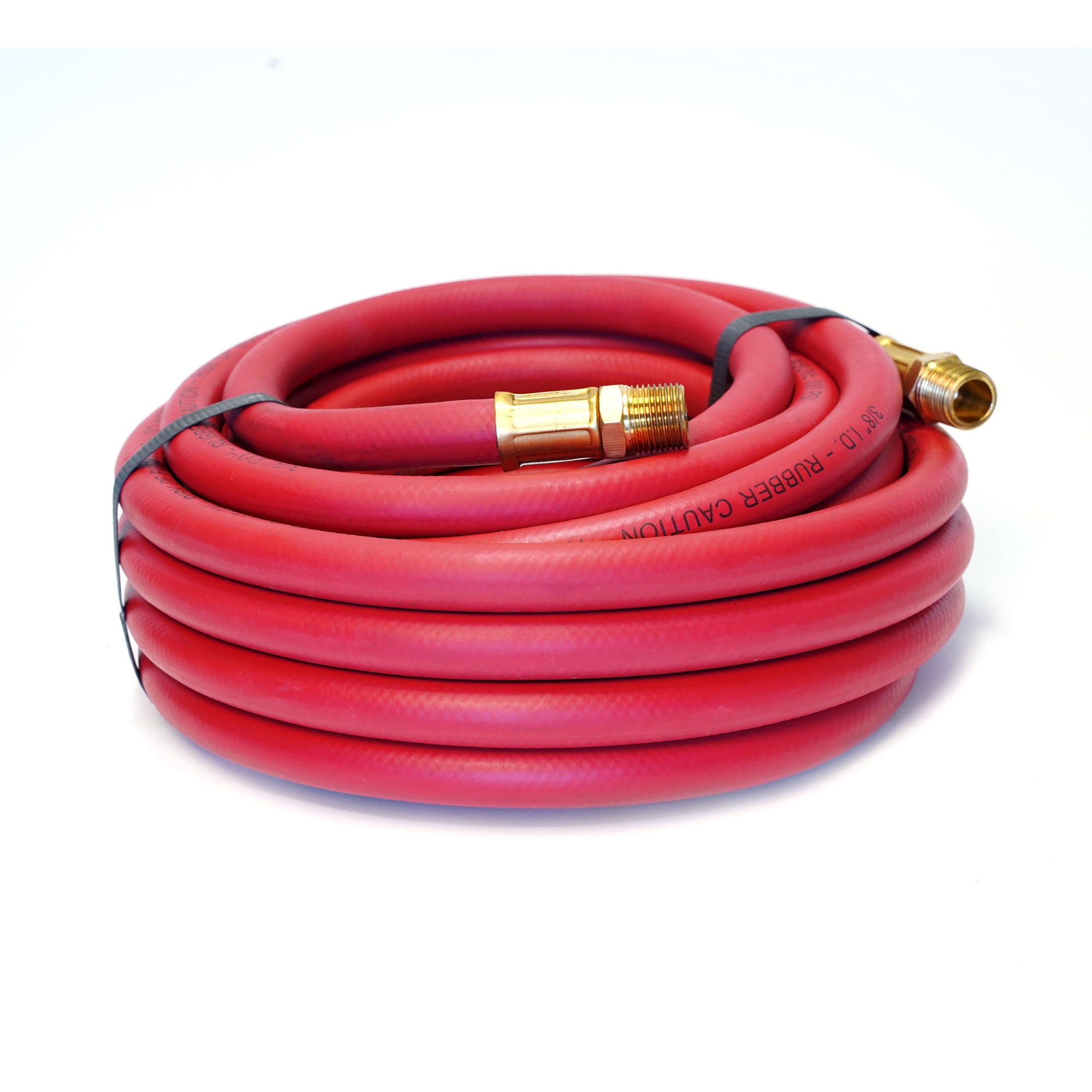 STEELMAN 98459-IND 30-Foot x 3/8-Inch Rubber Air Hose, 3/8-inch NPT fittings