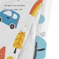 thumbnail image 4 of Kid Hooded Beach Towel inch Bath Poncho Towels Soft Absorbent Quick Dry for Boy Girl Car Mountain Sun Tree Rainbow M, 4 of 7